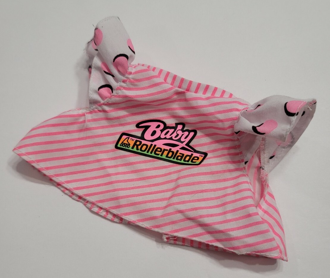 ALTRA BAMBOLA MATTEL BABY ROLLERBLADE ROSA E BIANCA CAMICIA A RIGHE SOLO RICAMBIO