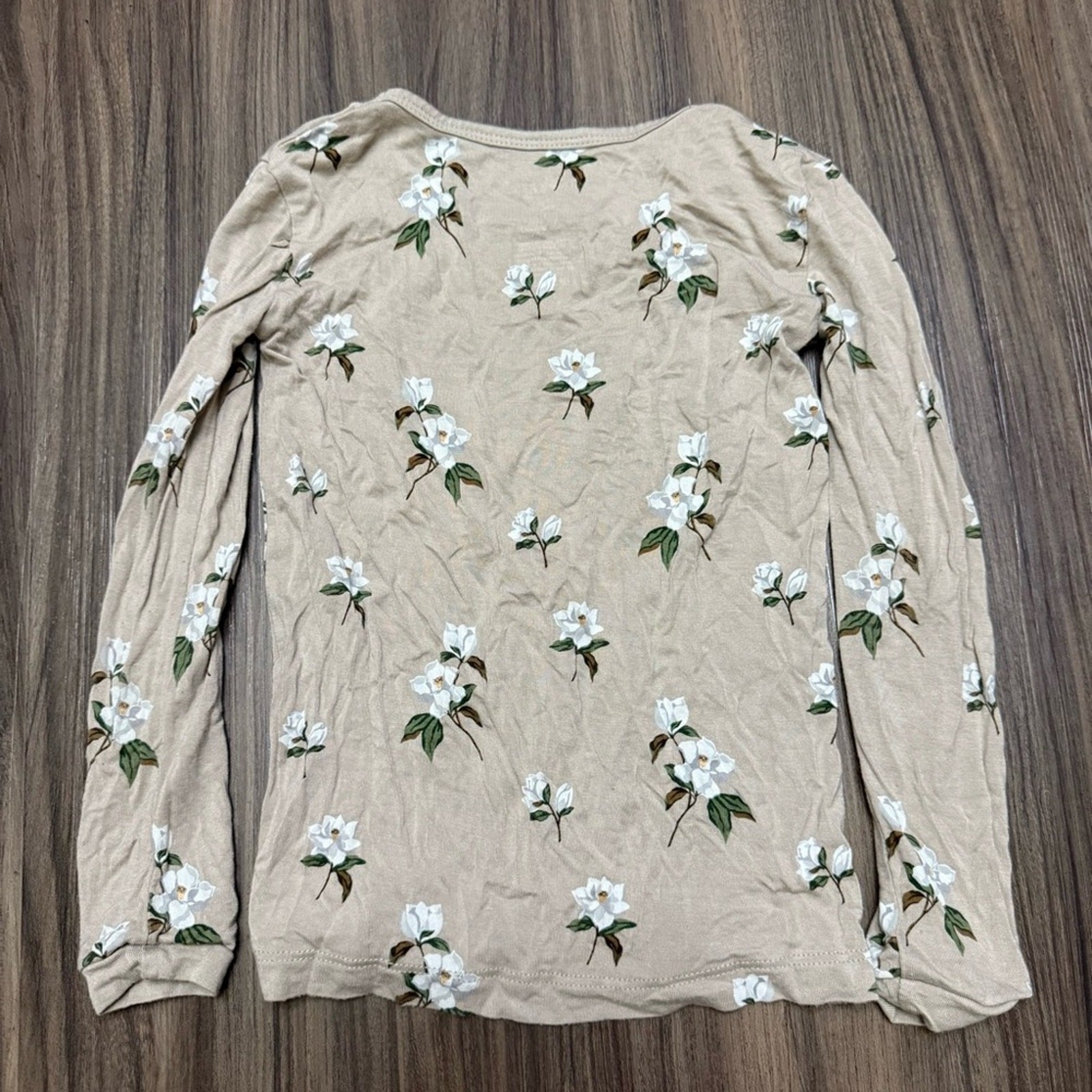 Kyte Baby pajama long sleeve toddler baby size 3T FLORAL cream