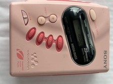 Sony WM-FX202 Walkman Pink - Portable Cassette Player - Used Condition