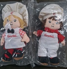 Vintage Campbell's Soup Kids Chef 1999 Boy Girl Set/2