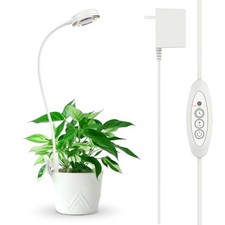 Grow Light for Indoor Plants, Clip-on LED Full Spectrum Plant Lamp with 1-Pack