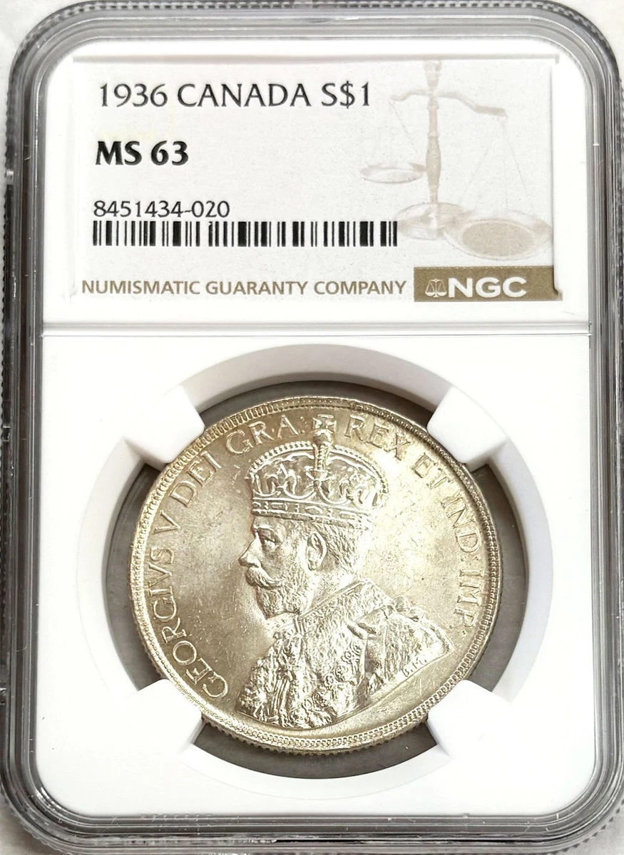 【5枚組】NGC MS65・64 1968年カナダ$１・50.25.10.5C NGC Certified Canadian Dollar Coins for sale | eBay