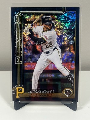 Alexander Canario 2025 Topps Update - Black Rainbow Foil /10 US204 Pirates