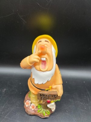 Sneezy Garden Statue 7.5'' Disney Snow White and the Seven Dwarfs Keep Off Grass!