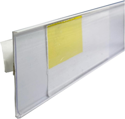 Adhesive Price Tag Strips - 48''L UPC Holders - 50 Pack - White