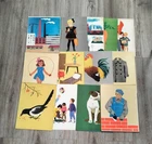 Set of 48 Vintage Soviet school study poster children animals USSR 1978