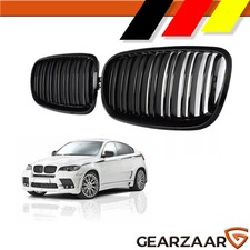 Kühlergrill Nieren Grill für BMW X5 E70 X6 E71 E72 Glänzend Schwarz Satz L+R