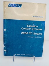 Fiat Emission Control Systems 2000cc Technical Training Workbook Manual Fiat Emission Control Systems 2000cc Technical Training Workbook Manual