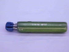 1/4 18 NPTF L1 PIPE THREAD PLUG GAGE .25 .250 .2500 N.P.T.F. DRYSEAL TAPER CHECK
