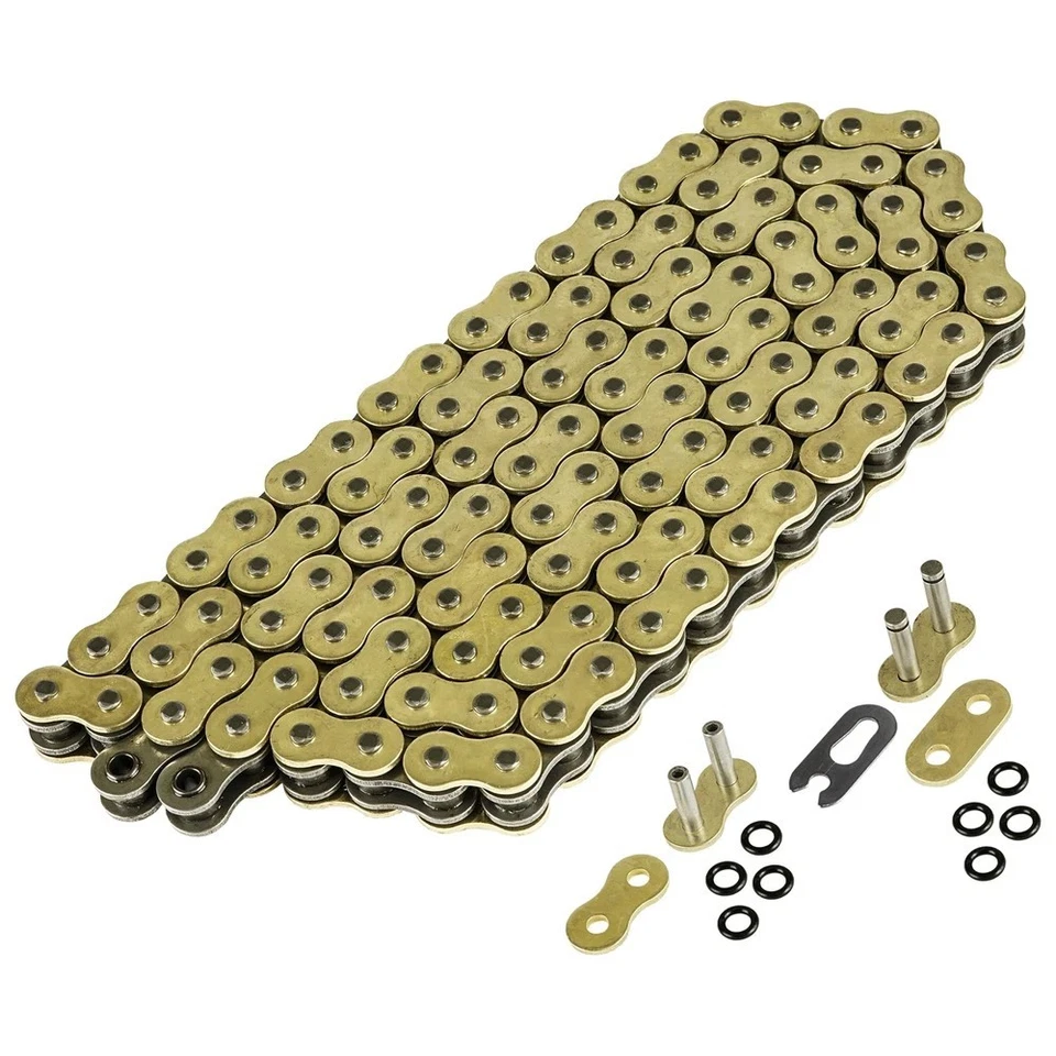O-Ring Drive Chain for Kawasaki ZX636 Ninja ZX6R ZX-6R 2003 2004 Golden - Изображение 4 из 4