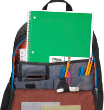 Spiral Notebook, 6 Pack, 1 Subject, Wide Ruled Paper, 7-1/2" X 10-1/2", 70 Sh...