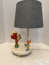 Vintage Nursery Originals Circus Music Box Lamp   Elephant  Clown
