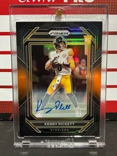 2022 Panini Prizm Black Kenny Pickett Orange Auto Prizm RC Browns #/75 #PB-6