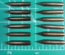 12 Vtg Joseph Gillott's 290 Lithographic Dip Pen Nib Lot England Calligraphy