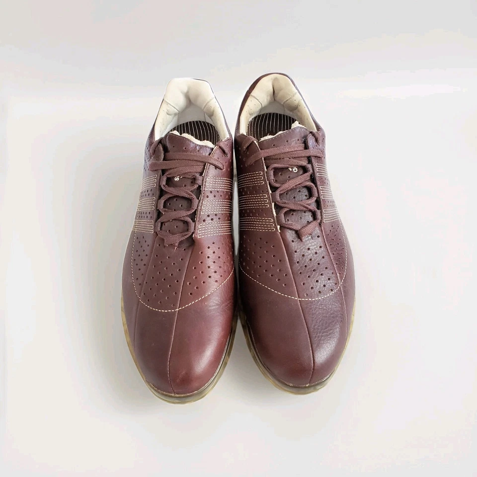 Zapatos de golf Adidas Adipure 2.0 de cuero marrón para hombre talla 10 Foto 3 de 4