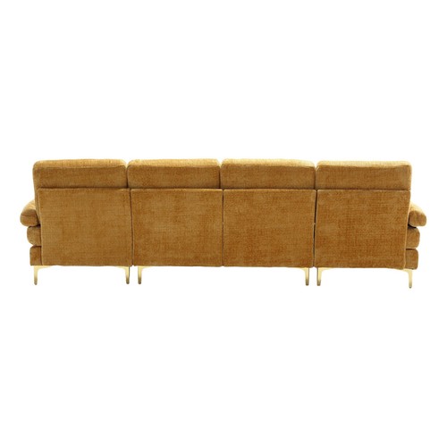 Modern Chenille U-Shape Sectional Sofa | Large for Living Room,Apartment,Office - Picture 13 of 18