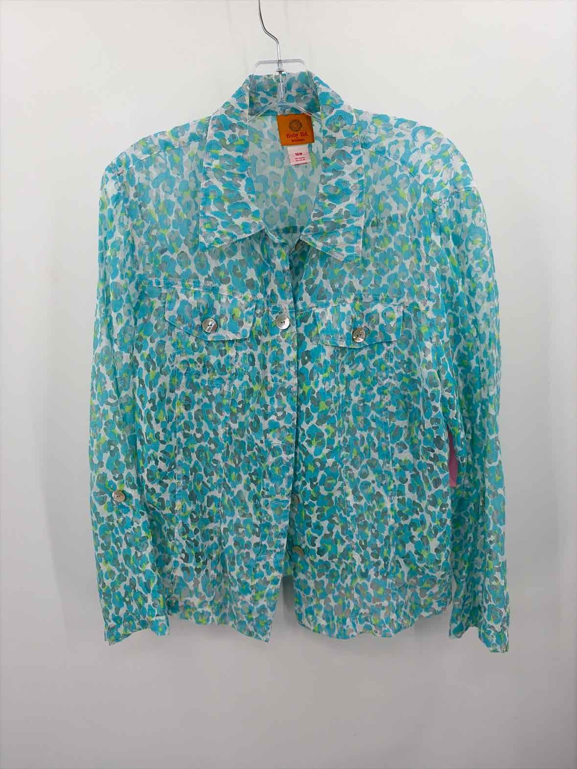 Pre-Owned Ruby Road Blue Size 16W Button Down - image 1