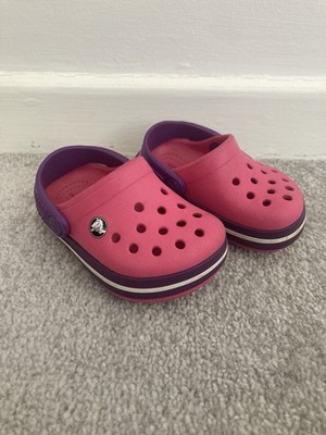 Crocs Größe C4 Kleinkind Kinder Strandschuhe Aqua Schuhe Rosa Crocs