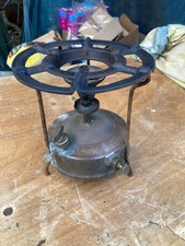 VINTAGE ENGLISH VALOR BRASS PRESSURE STOVE no 55. 8.5" high