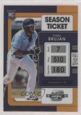 2022 Panini Chronicles Contenders Optic Neon Orange Prizm 17/19 Vidal Brujan 4z8