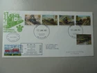 GB FDC 1985 Steam Railway Trains Festiniog Letter Fee Caernarfon FDI Cat £40