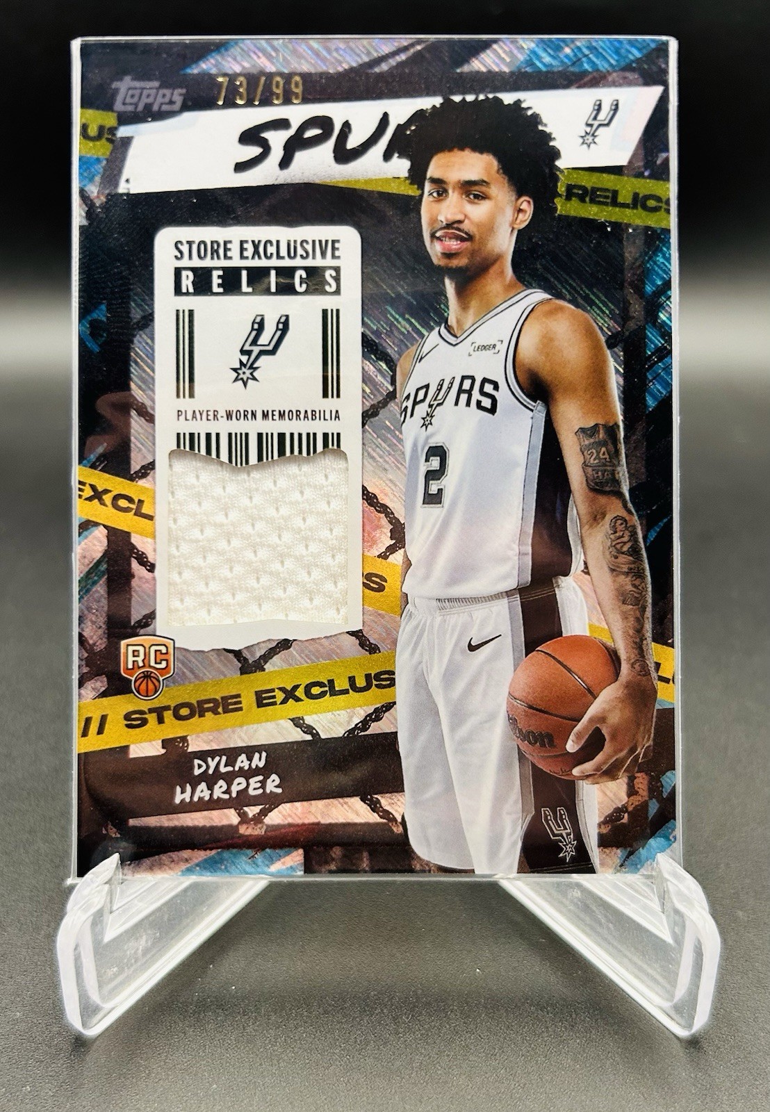 2025-26 Topps NBA Dylan Harper Store Exclusive SURGE Relic RC /99 - SA Spurs