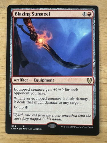 1x MTG Blazing Sunsteel - Commander Legends (CMR) #364 - Magic the Gathering