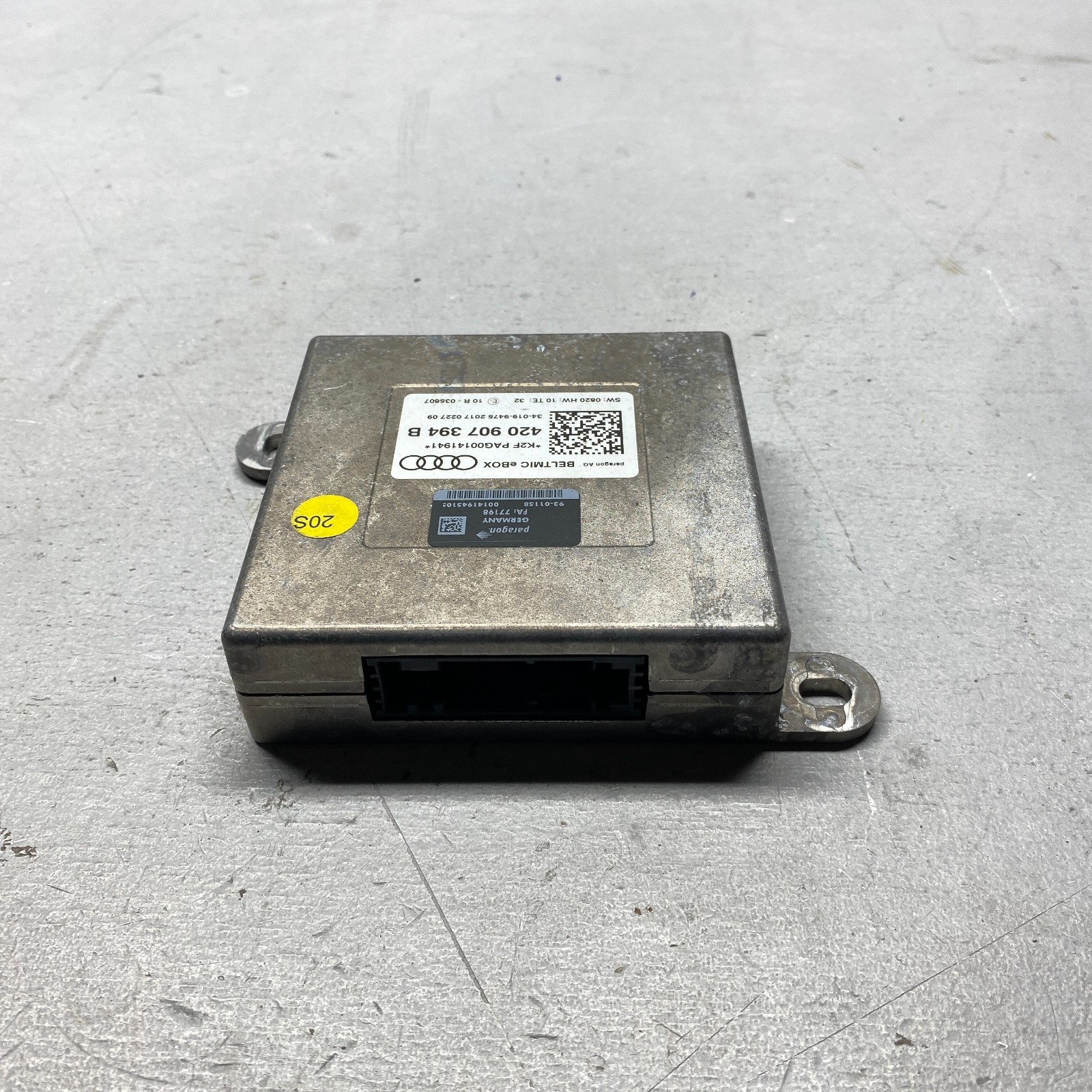 2018 Lamborghini Huracan Seatbelt Microphone Control Module 420907394B