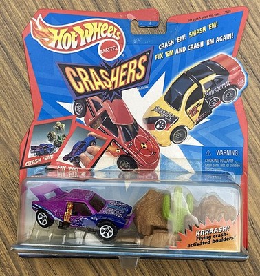 HOT WHEELS 1998 CRASHERS BOULDER BASHER SMASH & QUICK-FIX Stamped 3478EA NIP