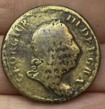 ANTIQUE GEORGE III COIN WEIGHT GUINEA UNRESEARCHED