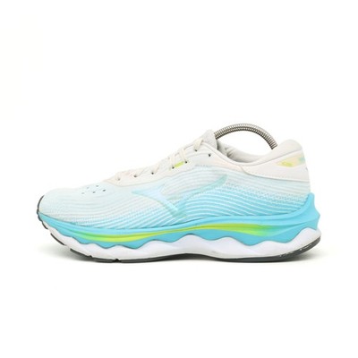 Mizuno Damen Wave Sky 5 Sportschuhe EU 39 Weiß Blau J1GD210200 Mesh