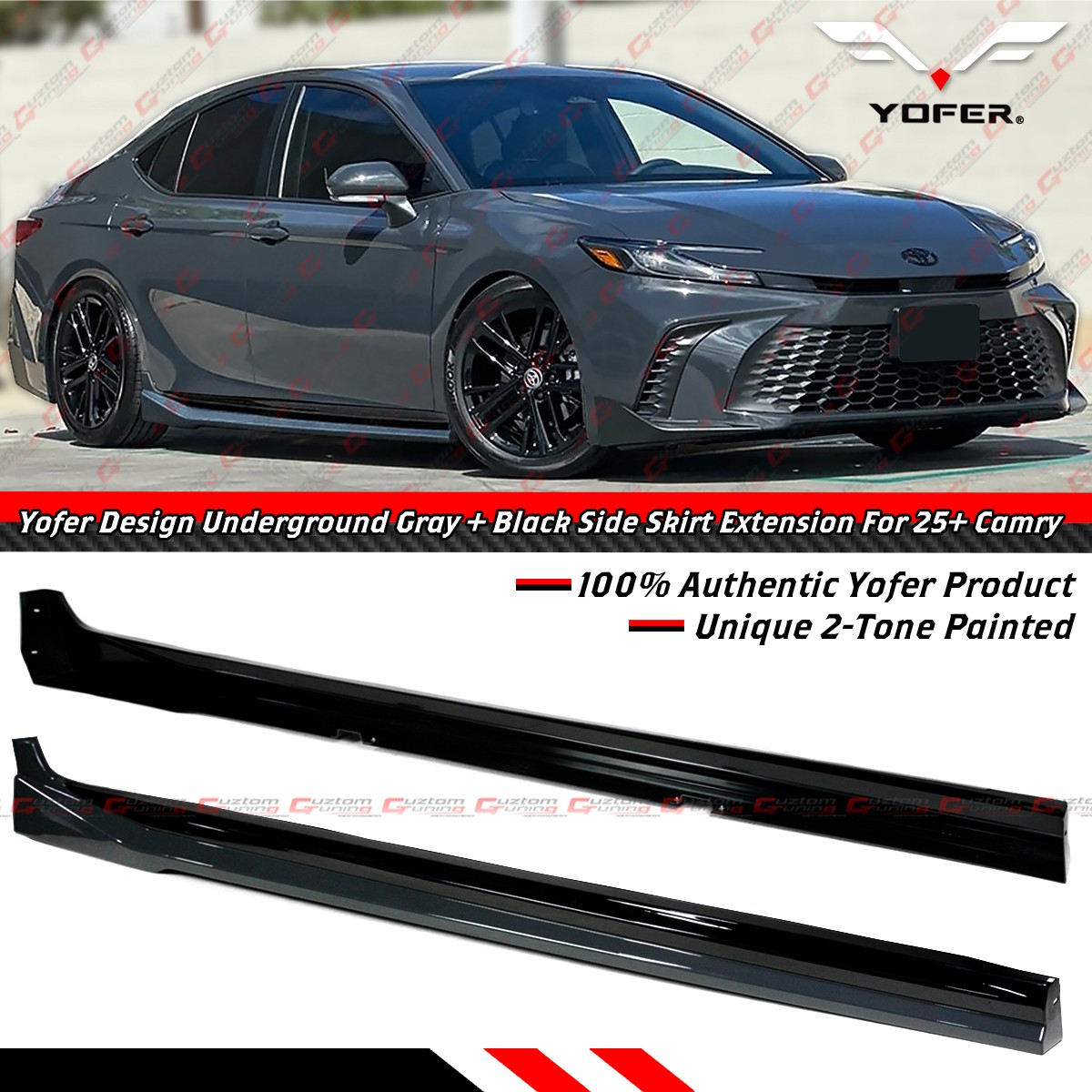 For 25-26 Toyota Camry Yofer Underground Gray Black 2 Tone Side
