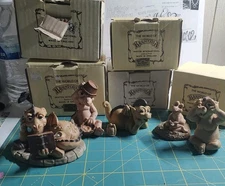 Lot Of 5 Vintage The World Of Krystonia Dragon  Figurines