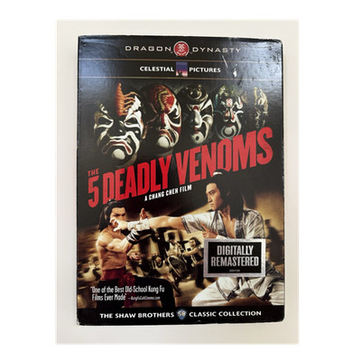 THE 5 DEADLY VENOMS (DVD), SLIPCOVER  DRAGON DYNASTY, SHAW BROTHERS, VENOM MOB 