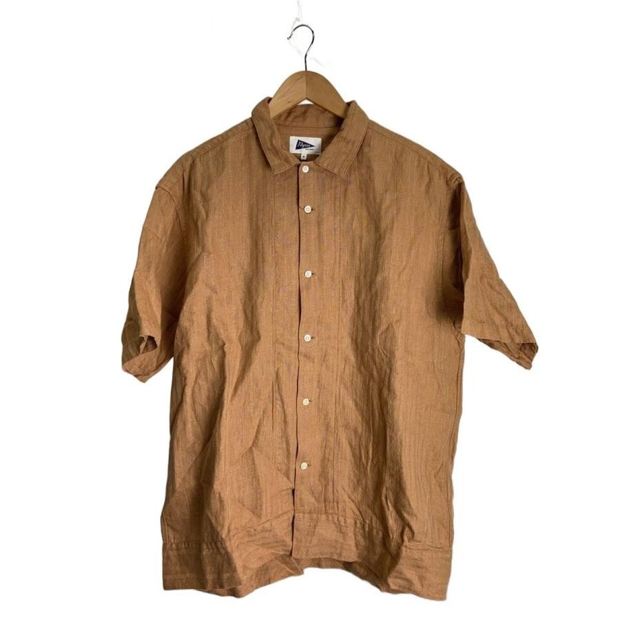 Pilgrim SURF+SUPPLY Claude Short Sleeve Shirts M Linen ORN 36-01