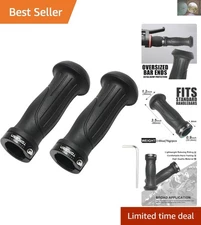 Comfortable 90mm Two-Color Bike Handlebar Grips - Easy Installation, Durable