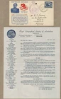 Australia 1946 RGSAQ Mitchell  3½d Peace Cover cd St. George w Official Insert