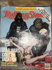 VINTAGE Star Wars Rolling Stone July 1983 - Carrie Fisher Slave Leia - NO LABEL