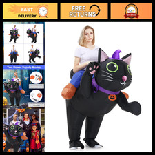 Inflatable Ride-On Cat Costume for Adults - Funny Halloween Animal Cosplay Outfi