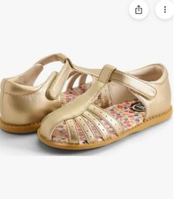 NWT LIVIE & LUCA PAZ CLASSIC SANDAL GOLD CHAMPAGNE SIZE 1Y