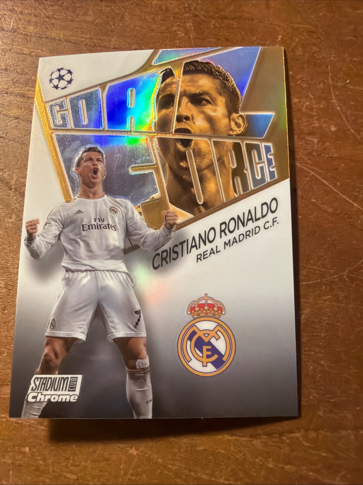 2022-23 Stadium Club Chrome UEFA #GF-CR Cristiano Ronaldo Goal Force # GF-CR
