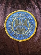 VINTAGE THE TULANE UNIVERSITY OF LOUISIANA PATCH ROUND 3