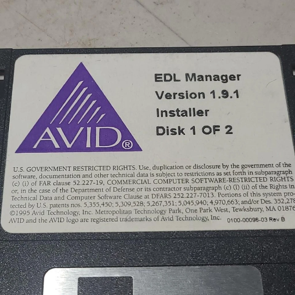 AVID EDL Manager Version 1.9.1 Installer Disk 1 & 2 - Image 2 of 4
