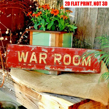 Vintage War Room Metal Signs Retro Military Decor Home Office Game Room Bar 4&times;16