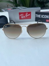 Ray ban aviator sunglasses ,3026, 62mm Large, Gold Frame/ Brown Lens 4