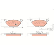 Satz Bremsbeläge Bremsklötze vorne für VW Beetle 5C1 5C7 Bora 1 1J2 1J6 | 246
