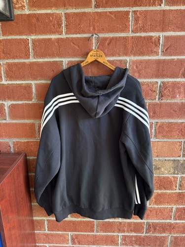 Adidas I Am Sport Gameday Any Day 3-Stripe Full Zip Coat Hoodie Black Mens XL EC - Picture 2 of 7