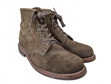 Chippewa USA 1901M85 Men Service Boots Brown Suede 10