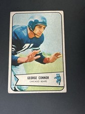 1954 Bowman Football #116 George Connor HOF Rookie EX Soft Bears Notre Dame