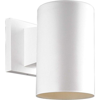 Progress P5712-30 Cylinder - one Light Wall Mount, White Finish